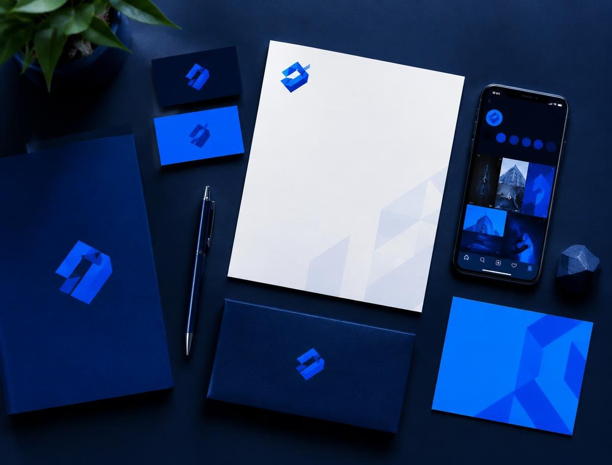 Geometric Brand Identity System — branding concept visual